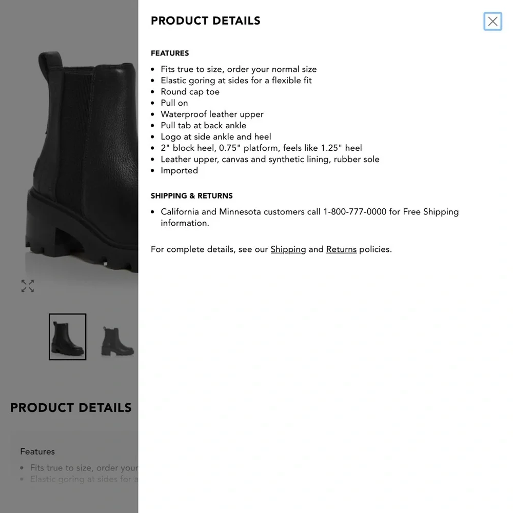 Sorel Black Chelsea Winter Rain Boots